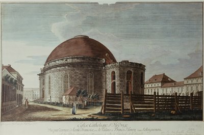 St. Hedwig, Katedraali, Berliini (käsinvärinen kaiverrus) tekijältä Johann Carl Wilhelm Rosenberg