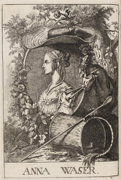 Anna Waser, Füssli, 1757 tekijältä Johann Caspar Füssli