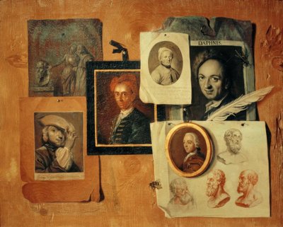 Quodlibet, jossa on muotokuvia aikalaisista ja muinaisista päistä tekijältä Johann Caspar Füssli