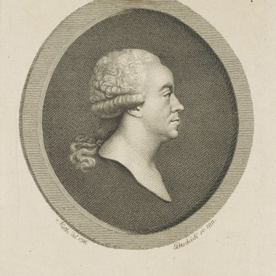 Säveltäjä Joseph Schusterin muotokuva 1748-1812, 1811. tekijältä Johann Christian Benjamin Gottschick