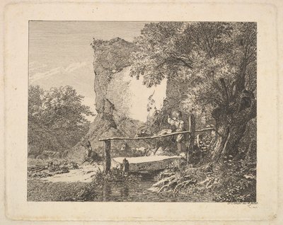 Poika kolmella vuohella, 1815. tekijältä Johann Christian Erhard