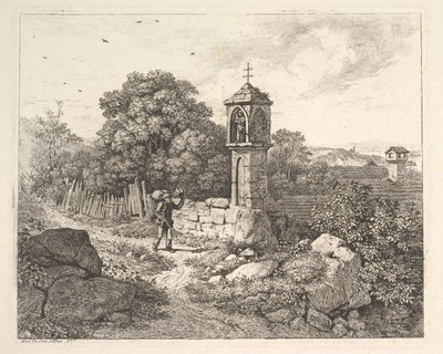 Talonpoika tervehdys Marian patsaalle, 1817. tekijältä Johann Christian Erhard
