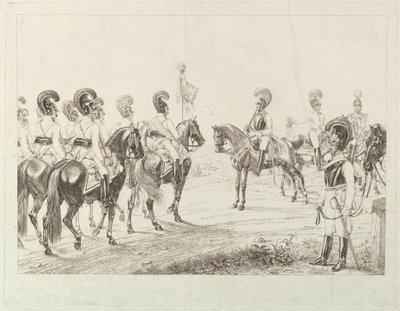 Itävallan Cuirassiers, 1800-luvun alku. tekijältä Johann Christian Erhard