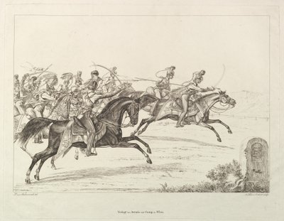 Itävallan Lancers, 1800-luvun alku. tekijältä Johann Christian Erhard