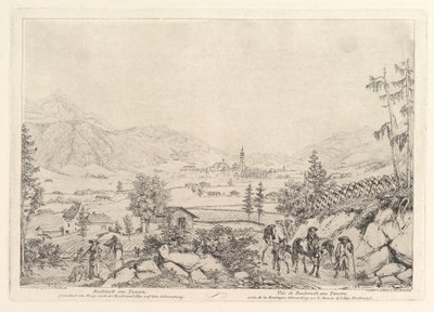 Maaseutumaisema, Radstadt am Tauren, 1800-luvun alku. tekijältä Johann Christian Erhard