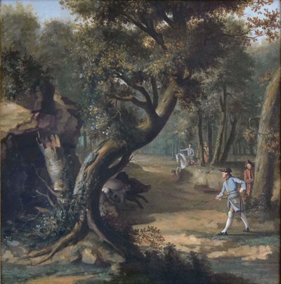 Villisian metsästys tekijältä Johann Christian Klengel