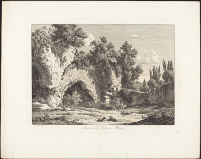 Albanon teatterin jäännökset tekijältä Johann Christian Reinhart