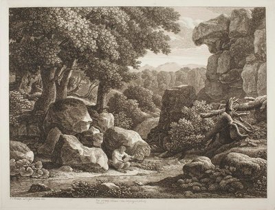 Metsämaisema tekijältä Johann Christian Reinhart
