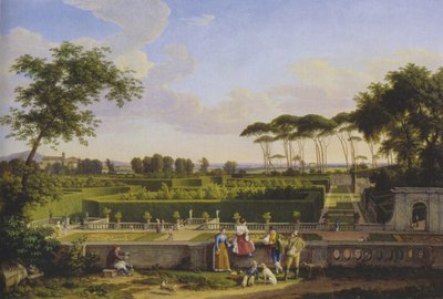 Saksa: Villa Doria Pamphiljin puistossa tekijältä Johann Christian Reinhart