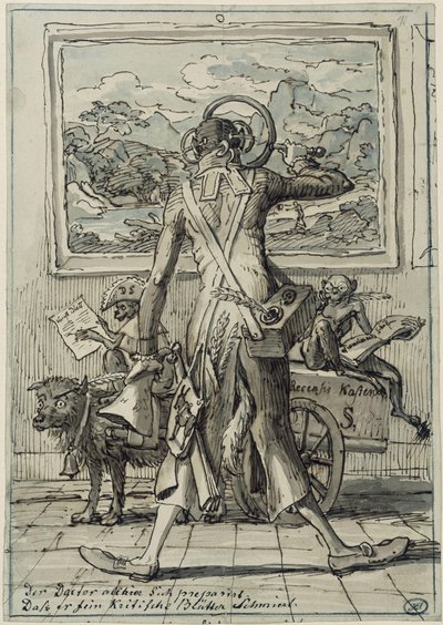 Pilakuva tohtori Ludwig Schornista Münchenissä tekijältä Johann Christian Reinhart