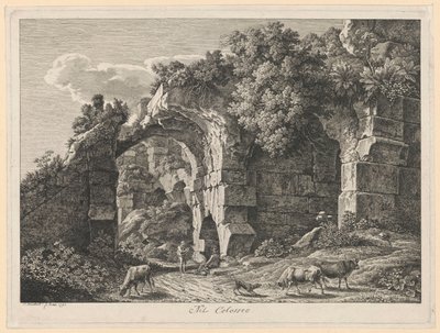 Maisema - Colosseumissa tekijältä Johann Christian Reinhart