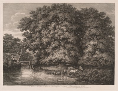 Mill at the Great Oaks tekijältä Johann Christian Reinhart