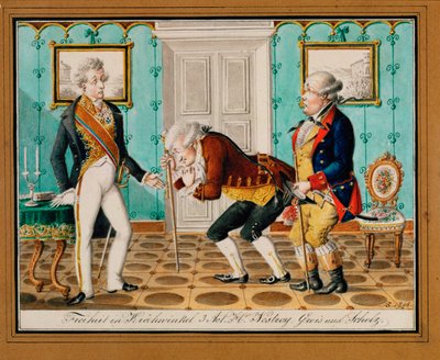 Wienissä suosittu näytelmä esittää runoilija ja näyttelijä Johann Nestroyn (kaiverrus). tekijältä Johann Christian Schoeller