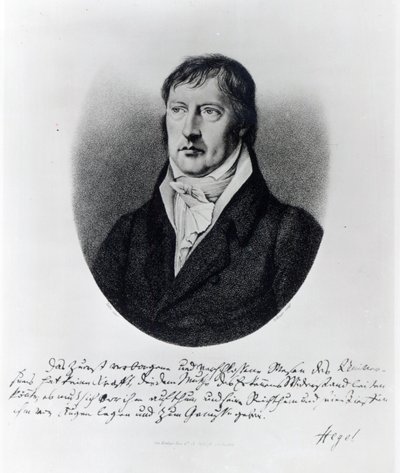 Georg Wilhelm Friedrich Hegel, kaiverrus F.W Bollinger, n.1825 tekijältä Johann Christian Xeller