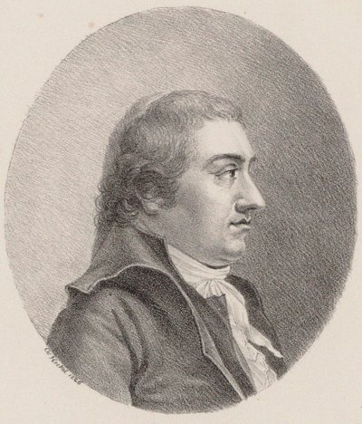Säveltäjä Johann Rudolf Zumsteegin muotokuva 1760-1802, 1826. tekijältä Johann Christoph Heckel