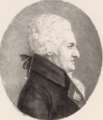 Säveltäjä Pierre-Alexandre Monsignyn muotokuva 1729-1817, 1826. tekijältä Johann Christoph Heckel