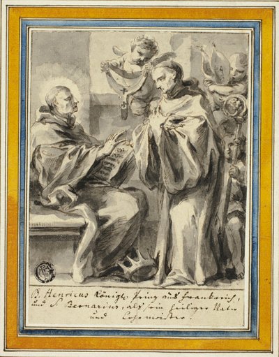 Ranskan kuningas Henrik ja Saint Bernard Clairvaux