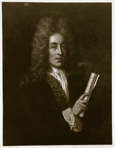 George J. Zobelin (1810-81) kaivertama Henry Purcellin (1659-95) muotokuva tekijältä Johann Closterman