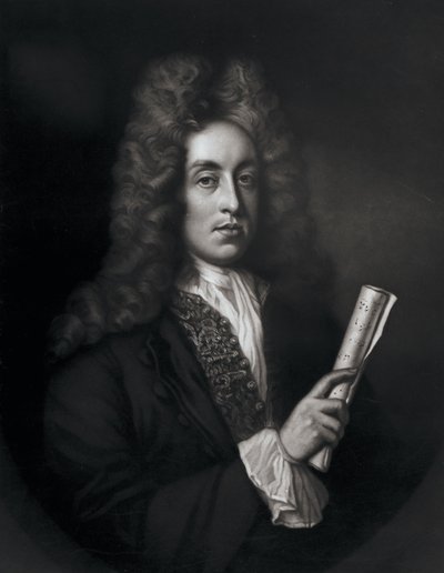 George J. Zobelin kaivertama Henry Purcellin muotokuva tekijältä Johann Closterman
