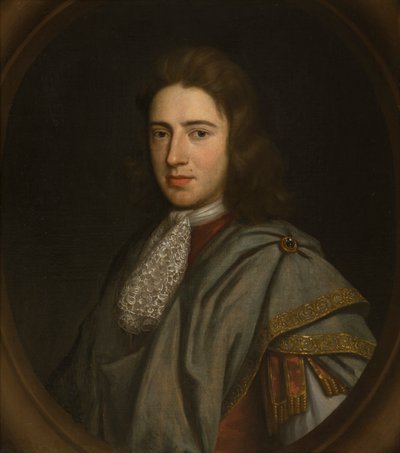 Muotokuva Sir John Bridgemanista, 3. Bart (1667-1747), n. 1680-1711 (öljy paneelissa) tekijältä Johann Closterman