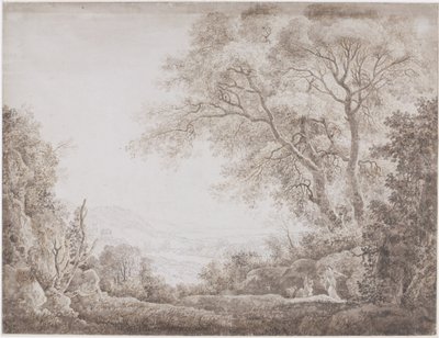 italialainen maisema tekijältä Johann Conrad Steiner (possibly)