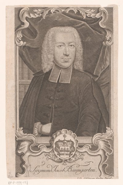 Sigmund Jacob Baumgartenin muotokuva tekijältä Johann David Schleuen (I)