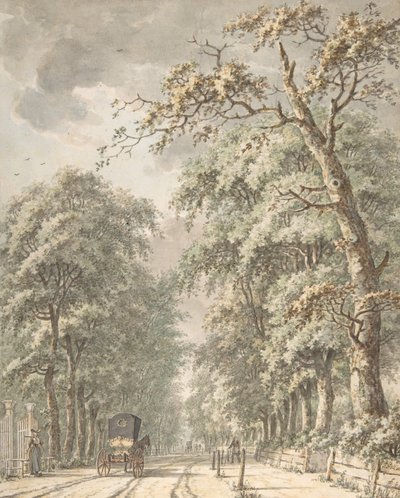 Amstelveen-tie Amsterdamista Amstelveeniin, 1700-luvun puoliväli - 1700-luvun loppu. tekijältä Johann Edler Goll van Franckenstein