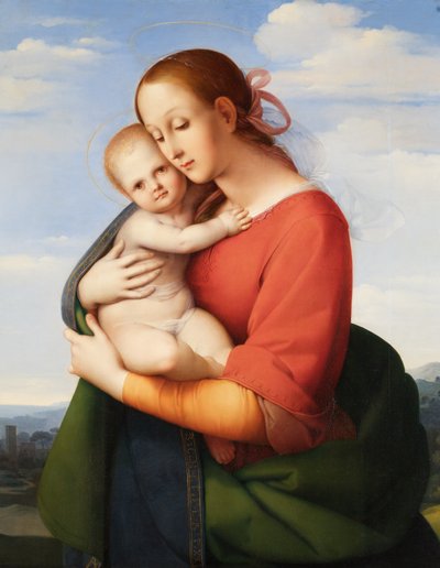 Madonna ja lapsi tekijältä Johann Evangelist Scheffer von Leonhardshoff