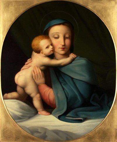 Madonna ja lapsi tekijältä Johann Evangelist Scheffer von Leonhardshoff