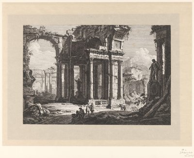 Ruïnes tapasi de Farnese Herculesin tekijältä Johann Ferdinand Hetzendorff von Hohenberg