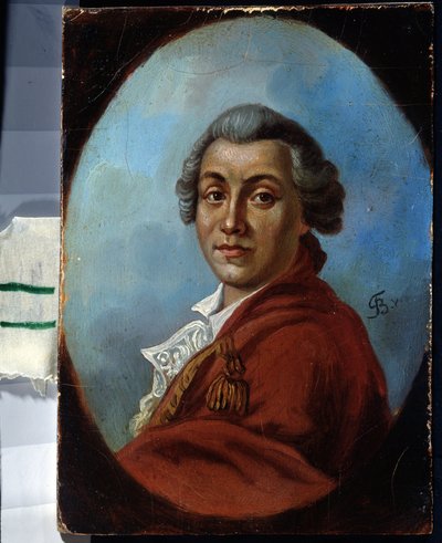Muotokuva runoilija Alexander Sumarokovista (1717-1777) (runoilija Alexander Sumarokovin muotokuva). Johann Friedrich August Tischbeinin (1750-1812) maalaus. Huile sur toile tekijältä Johann Friedrich August Tischbein