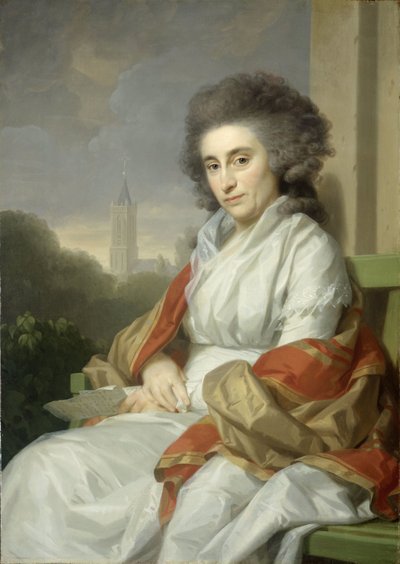 Johannes Lublink II:n vaimon Cornelia Rijdeniuksen muotokuva tekijältä Johann Friedrich August Tischbein