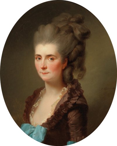 Marquise de Chambrayn muotokuva, syntynyt Vernier de Joyencourt, 1776. tekijältä Johann Friedrich August Tischbein