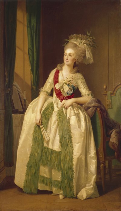 Prinsessan muotokuva Natalya Vladimirovna Saltykova, 1780-luku tekijältä Johann Friedrich August Tischbein