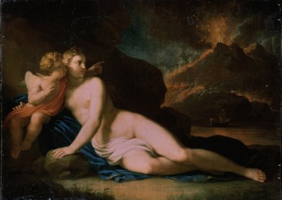 Venus ja Amor, 1804 tekijältä Johann Friedrich August Tischbein