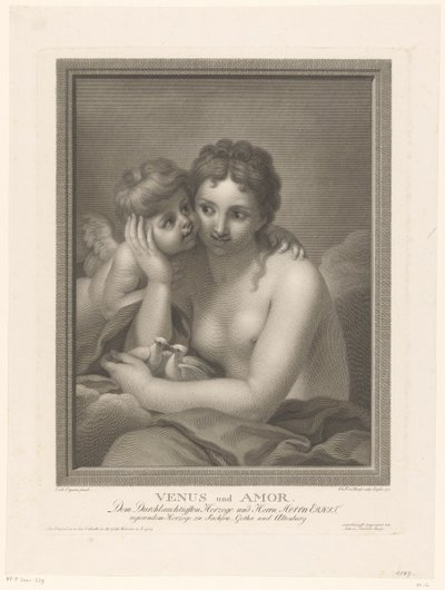 Venus rakastunut tekijältä Johann Friedrich Bause