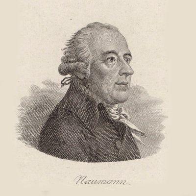 Säveltäjä Johann Gottlieb Naumannin muotokuva 1741-1801. tekijältä Johann Friedrich Bolt