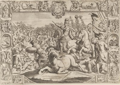Allegoria Urban VIII:sta, paavi (Maffeo Barberini 1623-1644) tekijältä Johann Friedrich Greuter