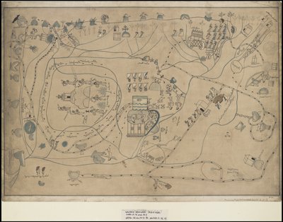 Kokoelma Waldeckin alkuperäisiä taideteoksia Mesoamerikkasta, laatikko 18/22 tekijältä Johann Friedrich Maximilian von Waldeck