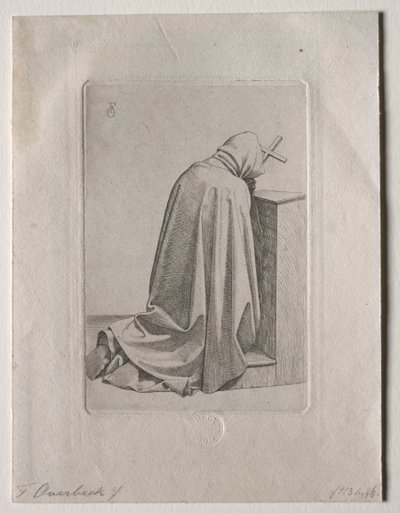 Rukoileva munkki tekijältä Johann Friedrich Overbeck