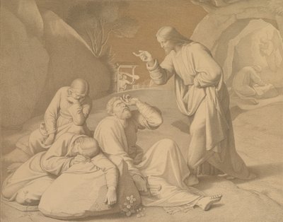 Kristus Getsemanen puutarhassa, 1848. tekijältä Johann Friedrich Overbeck