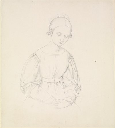 Taiteilijan vaimon Ninan muotokuva, c1830 tekijältä Johann Friedrich Overbeck