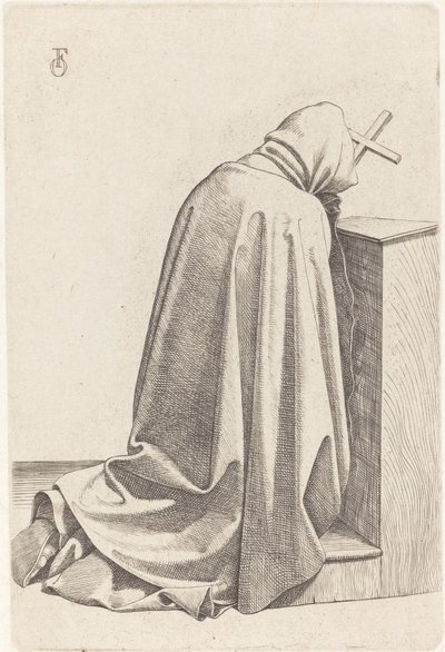 Rukoileva munkki tekijältä Johann Friedrich Overbeck
