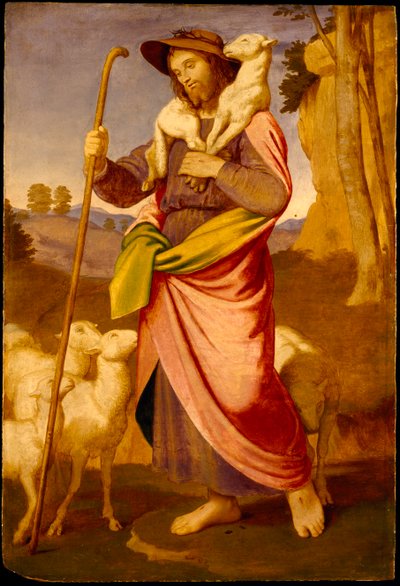 Hyvä paimen, 1860-luvun alku. tekijältä Johann Friedrich Overbeck