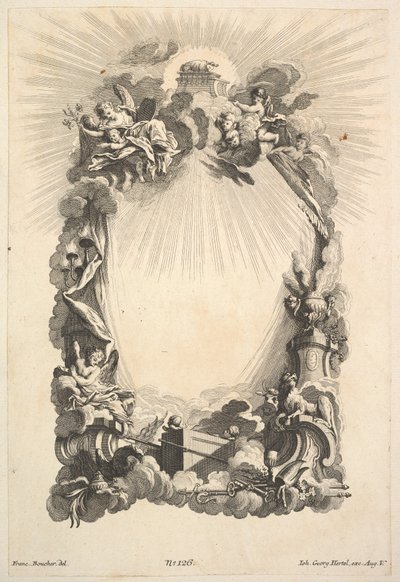 Liitonarkki, Book of Cartouches, 1700-luvun puoliväli. tekijältä Johann Georg Hertel