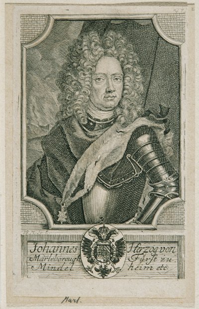 John Churchill Herzog von Marlborough tekijältä Johann Georg Mentzel