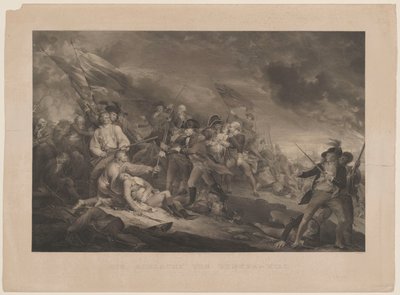Bunkershillin taistelu. J. Trumbull s. tekijältä Johann Georg Nordheim