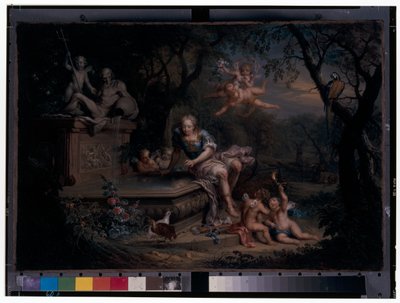 Narsissi heijastuu kaivossa tekijältä Johann Georg Platzer