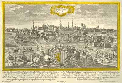 Leipzig, c1740. tekijältä Johann Georg Ringlin
