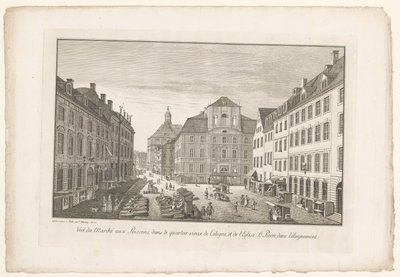 Näkymä Kölnin kalatorille Sint-Petruskerkin kanssa Näkymä kalatorille Kölnin vanhassakaupungissa ja Eglise-kadulle. Pierre, dans l